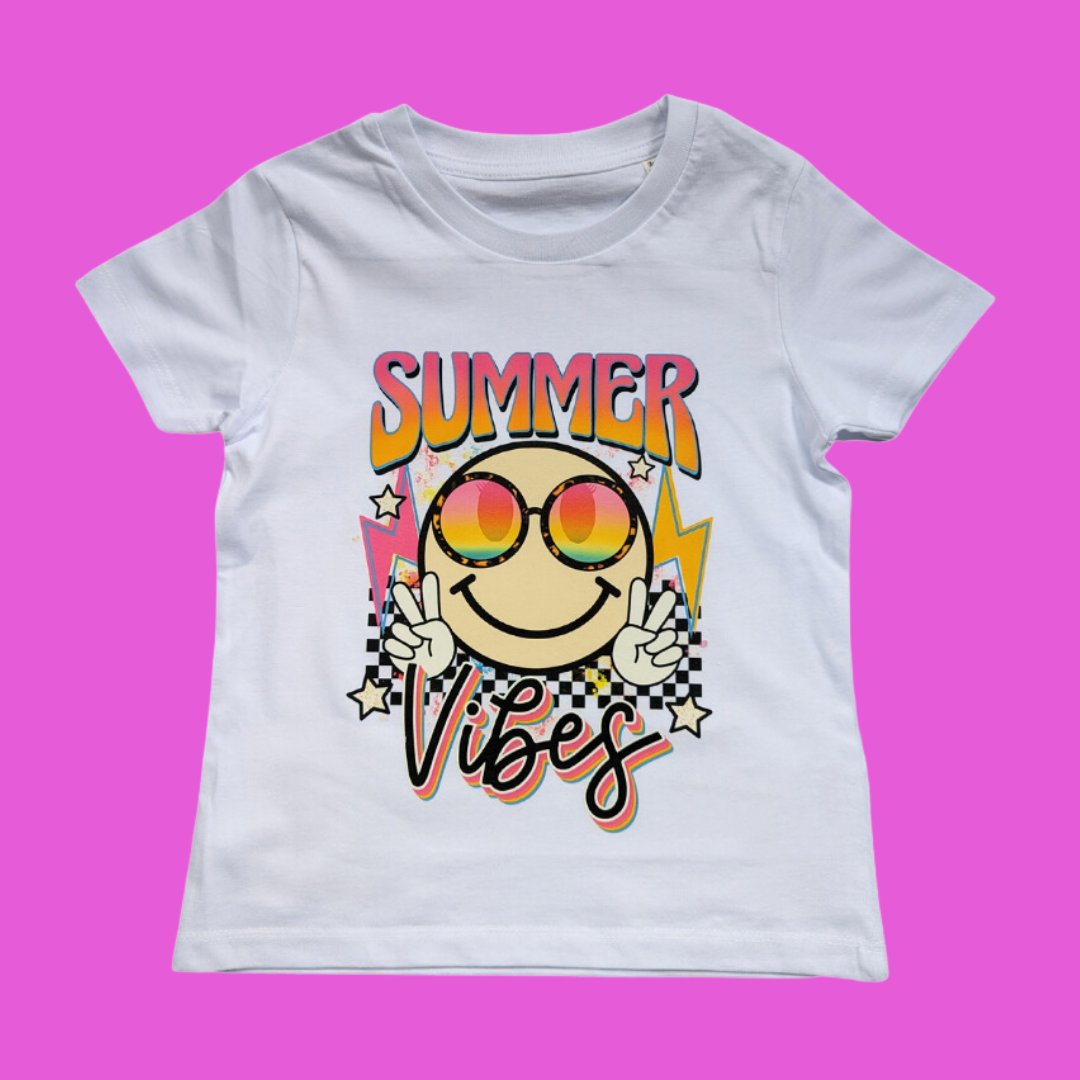 Summer Vibes - Organic Printed T-Shirt