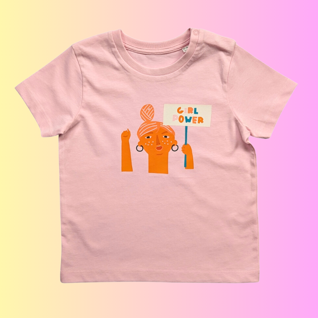 Girl Power - Organic Printed T-Shirt