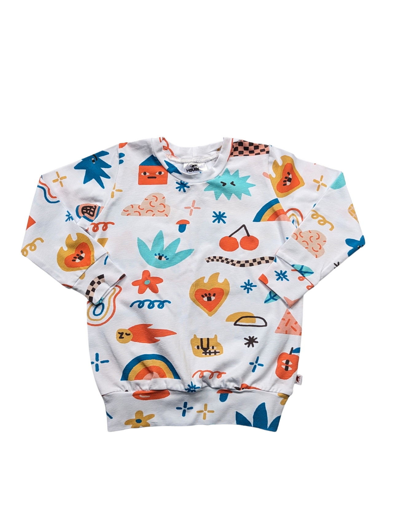 READY TO SHIP // Colorful Characters - Long Sleeve Top - 18-24m
